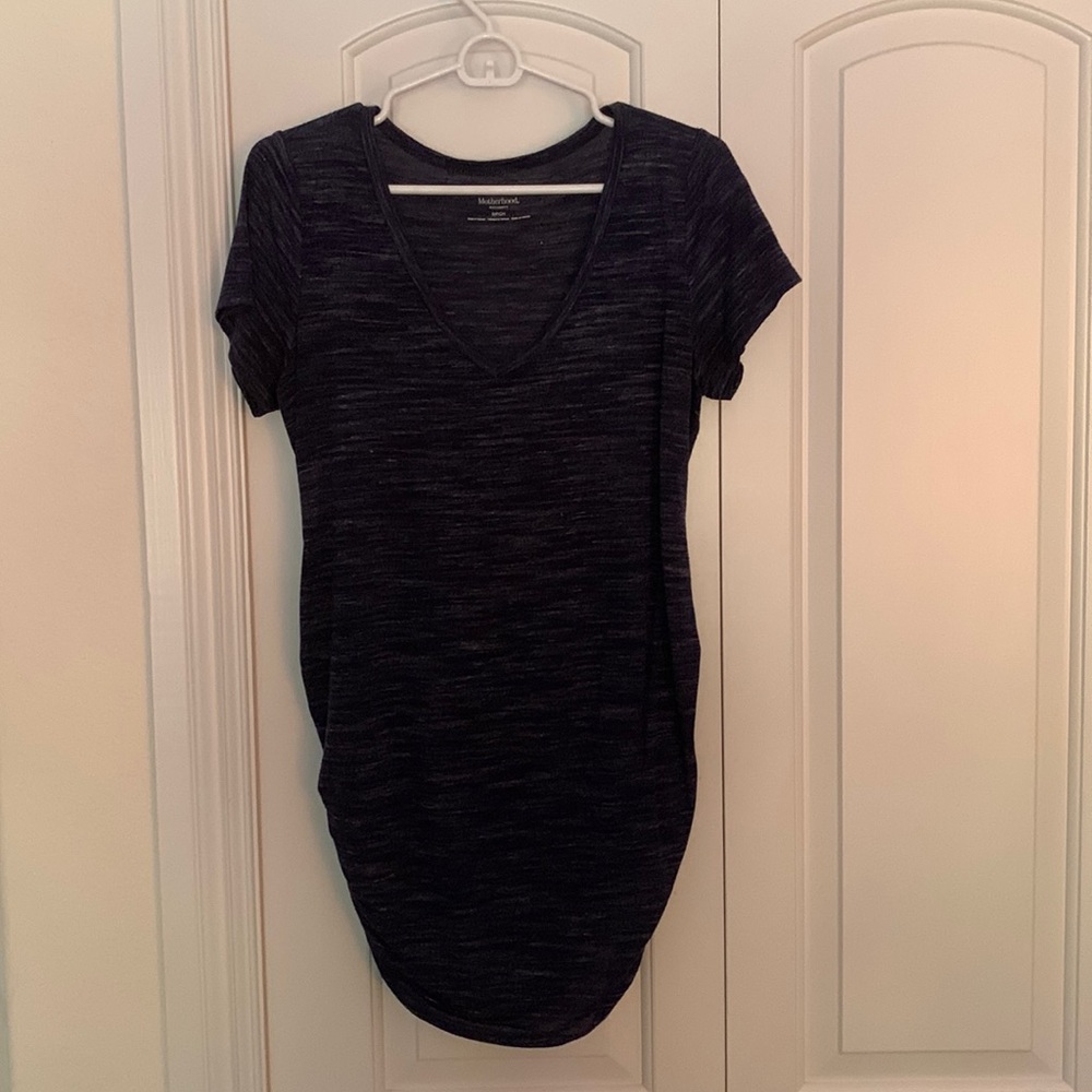 Blue maternity top